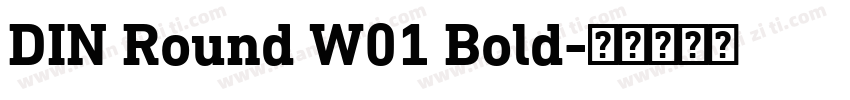 DIN Round W01 Bold字体转换